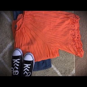 Off the shoulder Blouse with long sleeve details